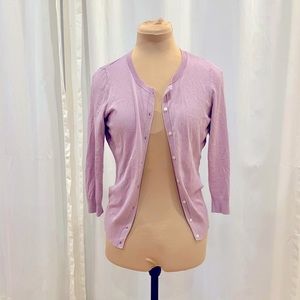 Halogen Lavender Cardigan